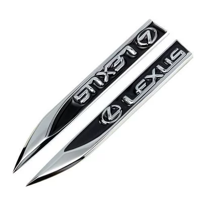 Body sticker — Metal Sticker Personalized Car Sticker - pair-lexus-red
