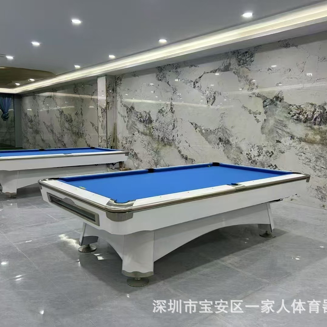 新款国标尺寸台球桌青石板标准花式九球六代桌球工厂批发