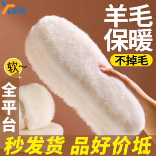 Good Price Winter Wool Insole fleece-lined Thickened Warm Cold-proof Sweat-absorbent Men's and Women's Snow Boots Extra Thick Cotton Sheep