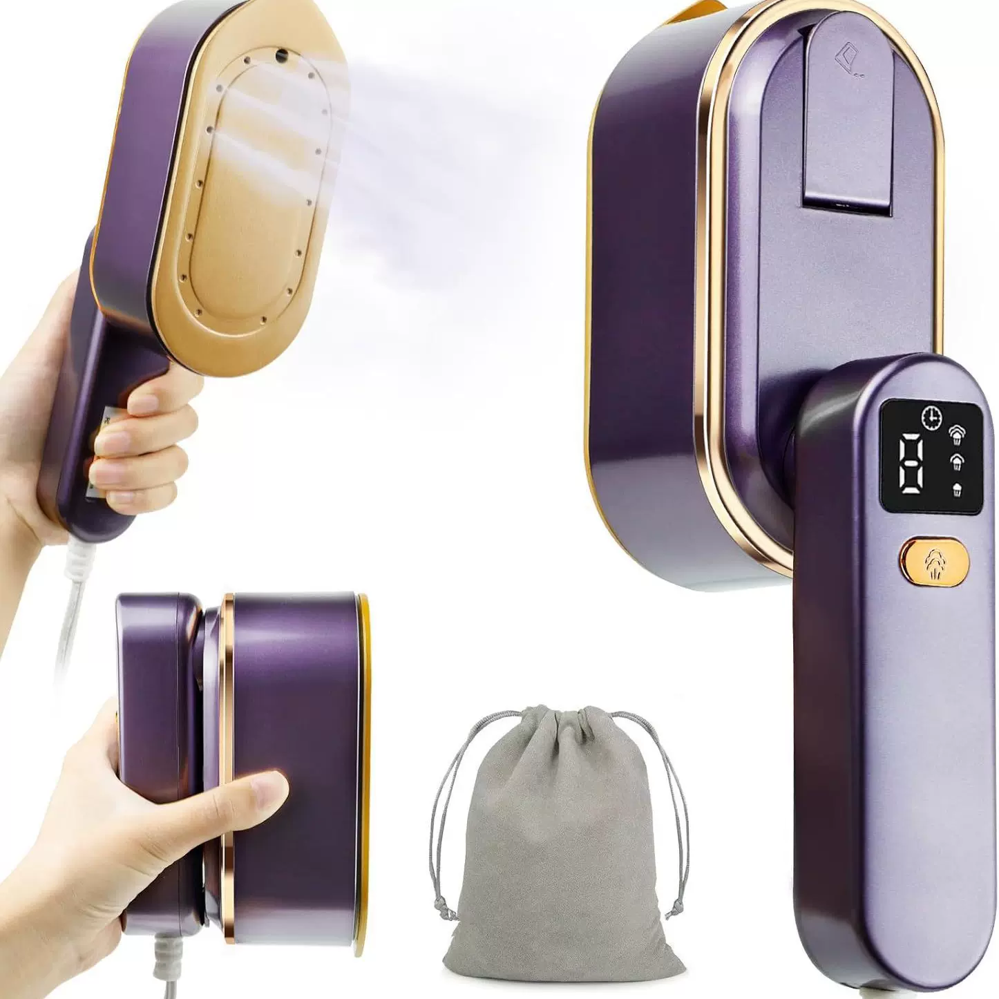 加工蒸汽刷手持挂烫机迷你便携式熨烫机折叠挂烫机三档蒸汽电熨斗