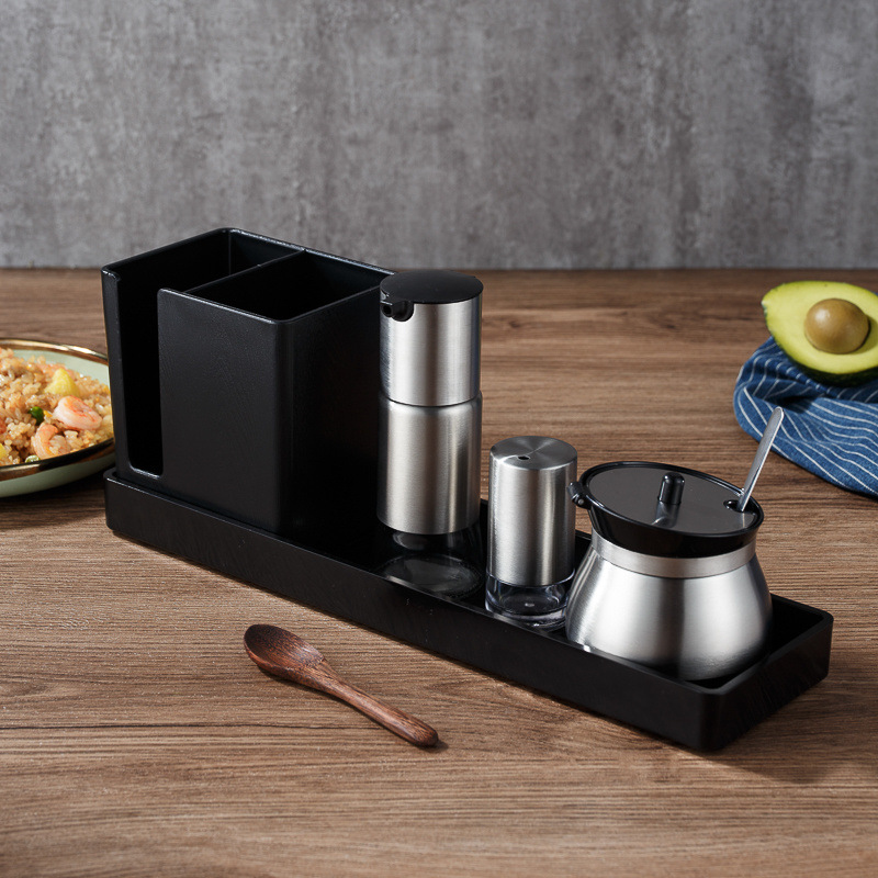 큰 수저와 젓가락 트레이 세트 E (115 스틸 + 이빨 + 캔)