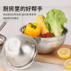 stainless steel Salad bowl Mixed vegetables Food grade Fillings Bowl beat eggs Fruits and vegetables kitchen household baking capacity