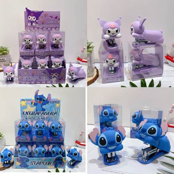 Foreign Trade Stirller Styling Stapler Silicone Doll Desktop Stapler Kulomicapi Children's Stapler Batch