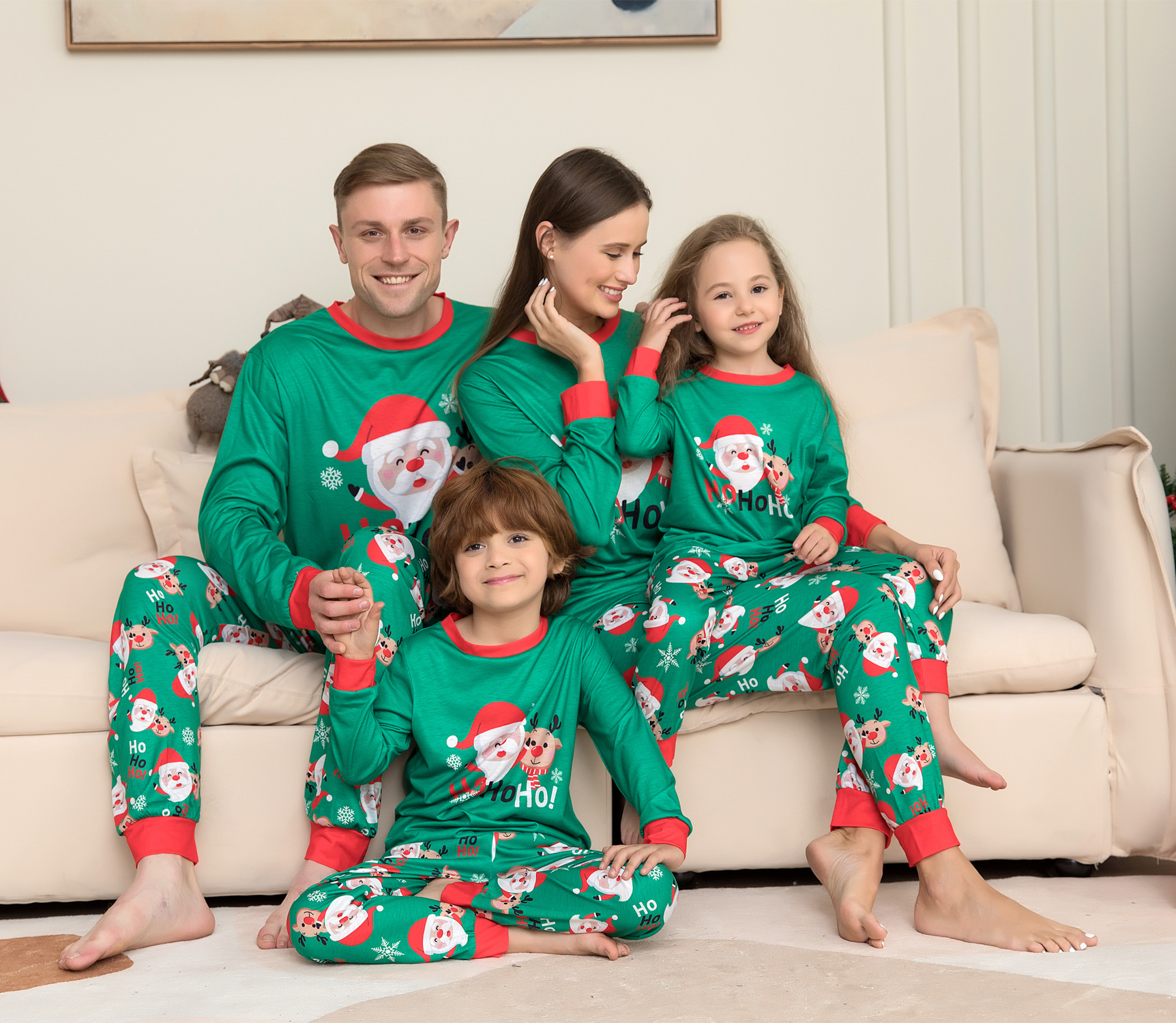 Fashion Santa Claus Home Pajamas display picture 2