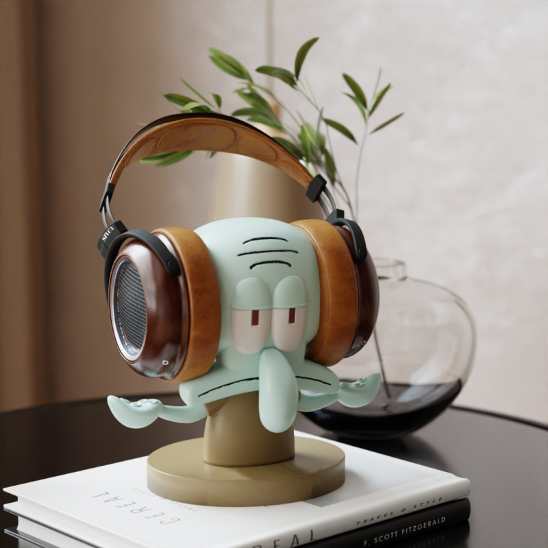 Squidward イヤホン収納ヘッドセットスタンドデスクトップストレージ e スポーツクリエイティブヘッドセットハンガーヘッドフォンディスプレイスタンド|undefined