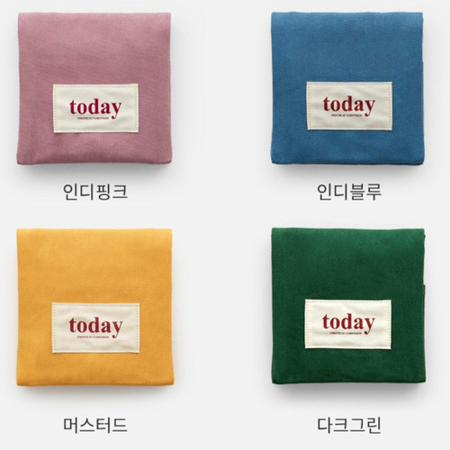 Canvas square sanitary napkin storage bag, lightweight portable women's sanitary napkin storage bag, small item storage bag