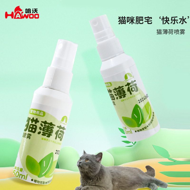 Cat Mint Spray Cat Inducer Happy Water Wholesale Mint Grass Perfume Spray Funny Cat Self-Happiness Cat Toy