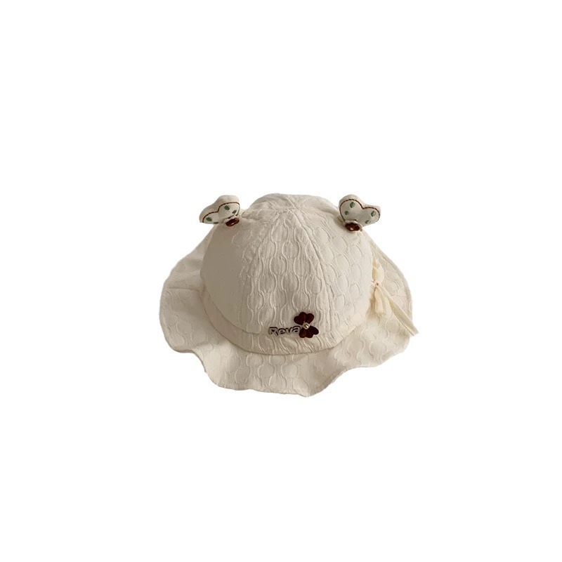 Sombrero de bebé primavera y otoño sombrero de pescador arco princesa sombrero de bebés bebés bebés pequeños meses de edad femenino 2024 nuevo