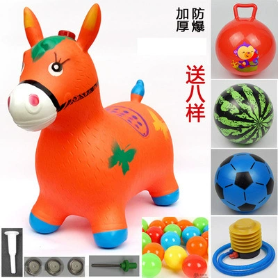 100 songs, painted orange horses 9 pieces