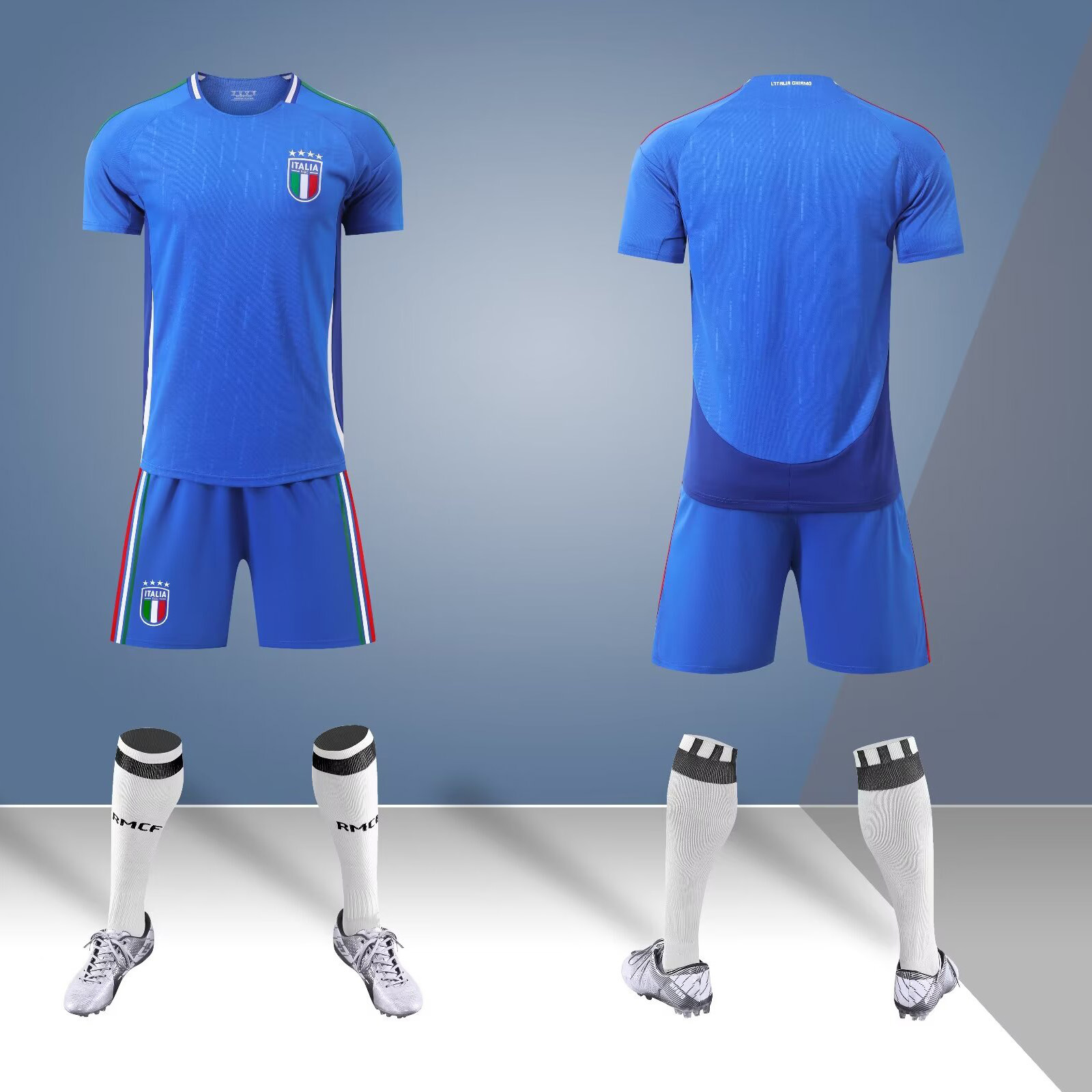 2425 juego de ropa de fútbol para adultos y niños Copa del Mundo Club de secado rápido para hombres y mujeres equipos de impresión de entrenamiento