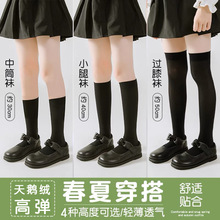 六一春夏薄款儿童中筒袜过膝盖跳舞高筒袜长筒袜成人jk小腿袜子女