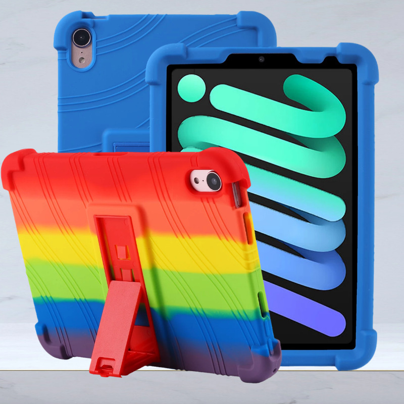 Suitable for IPad Mini6 protective cover 8.3 inch tablet computer A2567 all-inclusive anti-drop bracket silicone protective case Suitable for IPad Mini6 protective cover 8.3 inch tablet computer A2567 all-inclusive anti-drop bracket silicone protective case