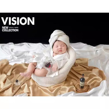 影楼新生儿浴袍满月道具儿童衣服婴儿宝宝摄影服装百天拍照写真