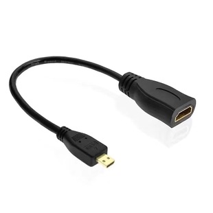 MicroHDMI revolution standard HDMI female adapter HD micro flat camera cable