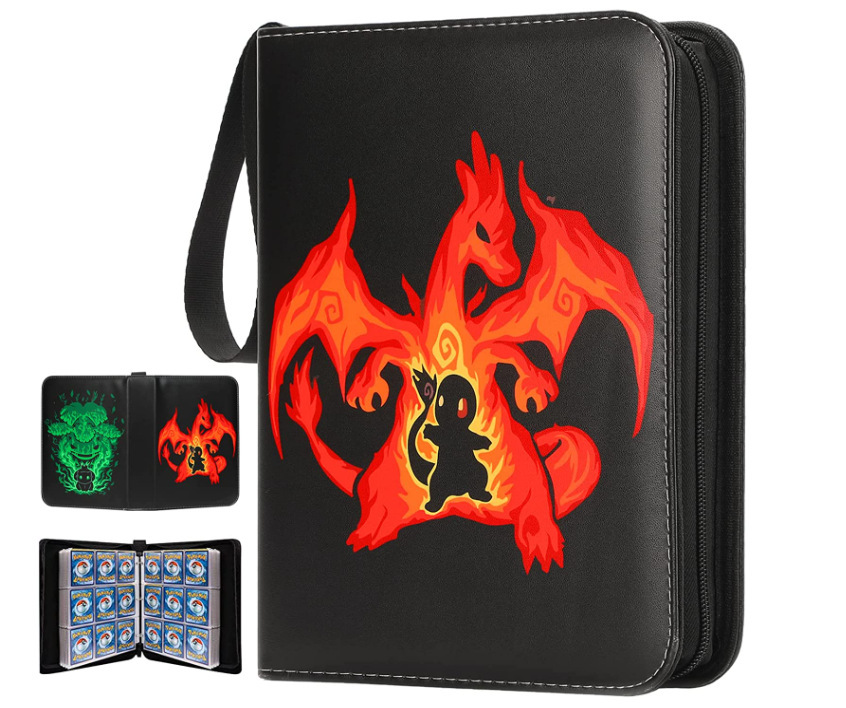 FUENTE fabricante en stock suministro baokemeng juego tarjeta colección libro Magic Baby Tarjeta de cremallera libro de almacenamiento