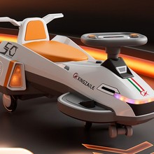 新款电动扭扭车儿童飞机扭扭车1-6岁宝宝可坐大人防侧翻溜溜车