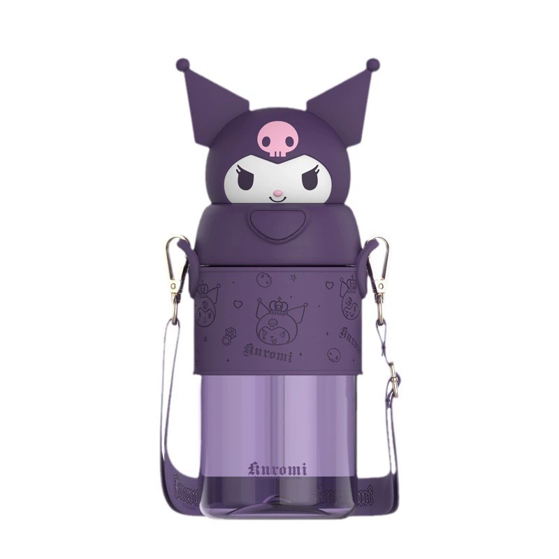Подлинная лицензия Sanrio: игрушечная кружка Space Kurome для детей и учащихся, новая популярная пластиковая кружка 2024 года