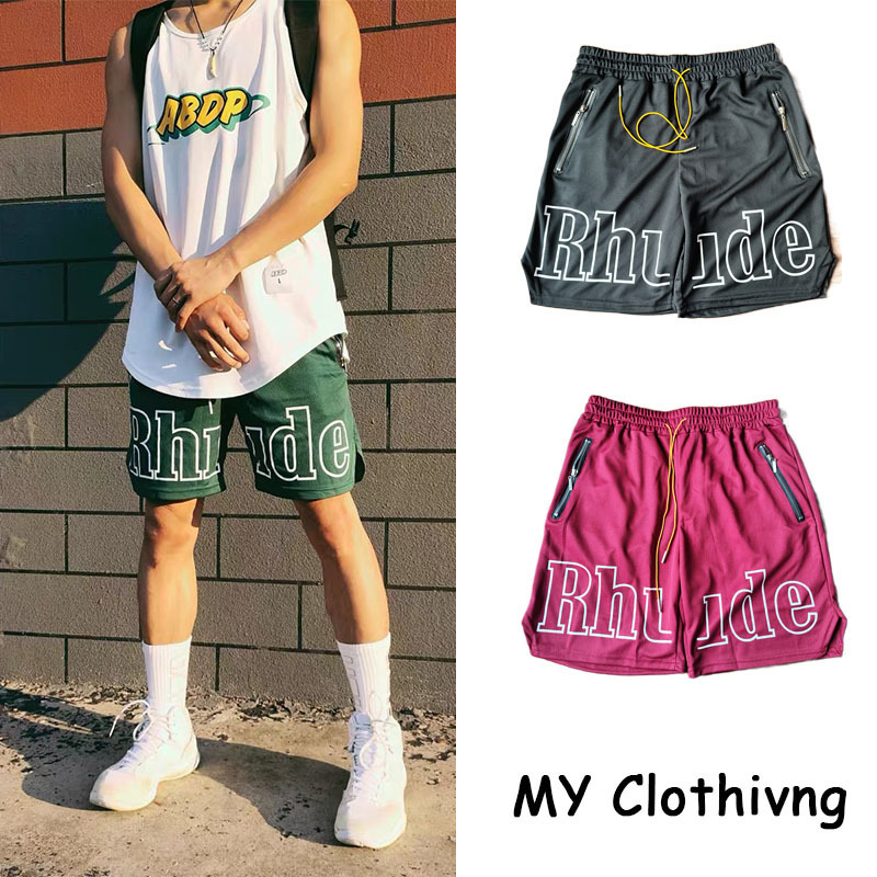 American-style Tide Brand RH High Street Leisure Academy Style But Knee Straight Barrel Basketball Sports Training Short Pants Cross-border Exclusive
