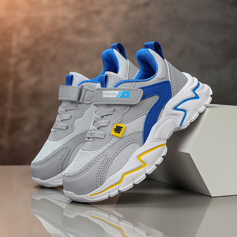 Zapatillas deportivas para niños, modelo nuevo primavera 2026, de malla transpirable, suela blanda y ligera, para niños de primaria y secundaria.