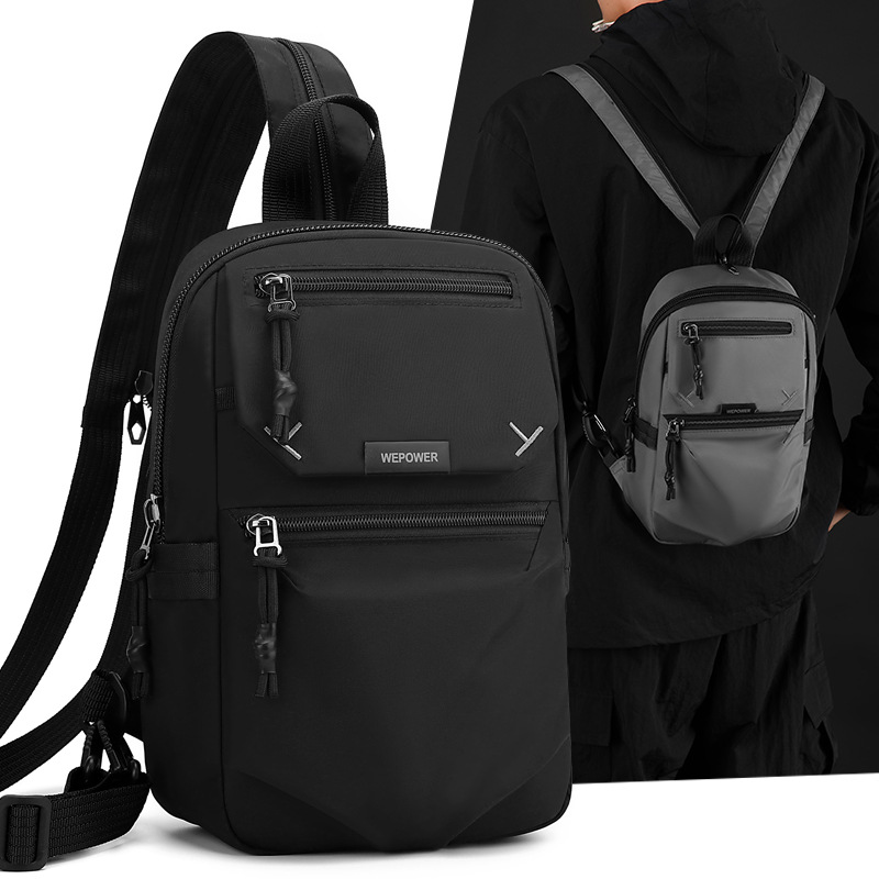 WEPOWER nueva mochila de viaje de negocios para hombres, mochila de viaje de gran capacidad, mochila de pecho casual de moda