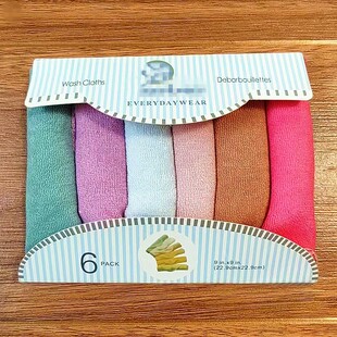 (Cross-border trading), children's handkerchief for breastfeeding, eating bib, towel, 6 pieces, Birthday gift
