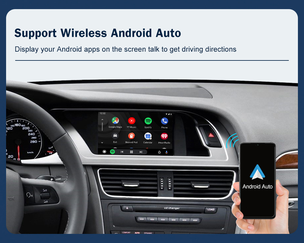 RoAd Engine Interconnection Wireless CArPlAy Is SuitAble for Audi A4 A5 2009-2015 Decoder Mode