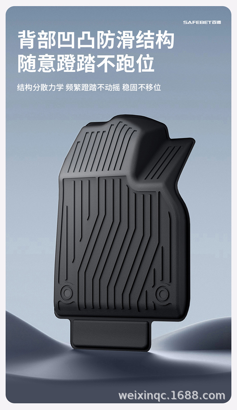 Suitable for the New Version of Tesla Model Y/Yl/3, Special Colorful Tpe Car Floor Mats and Trunk Mats