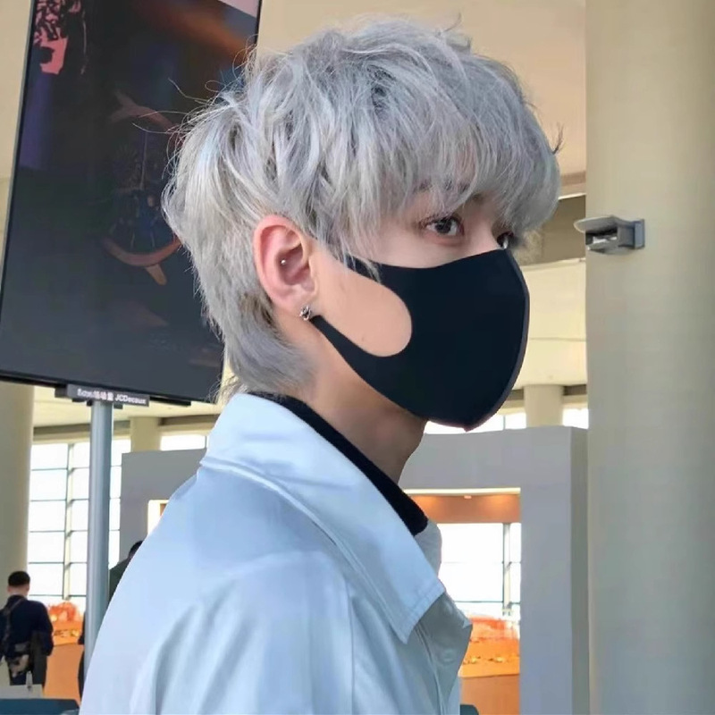 Men's Short Hair Wig Student Cos Style Prom Cosplay White K-Style Handsome Granny Gray Fake Hair Wholesale
