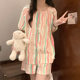 2024 New Arrival Pajamas Women's Summer Thin Pure Cotton Short-Sleeved Shorts suit Sweet Cute Ins Girl's Home Clothes