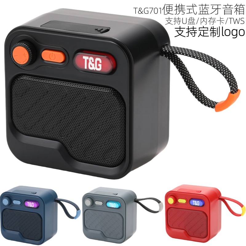 Transfronterizo TG701 altavoces Bluetooth mini tarjeta tws par de altavoces pequeños regalos subwoofer al por mayor sonido Bluetooth