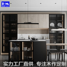 木饰面厂家 成品木饰面板烤漆板 胡桃木木饰面背景墙 三天出货