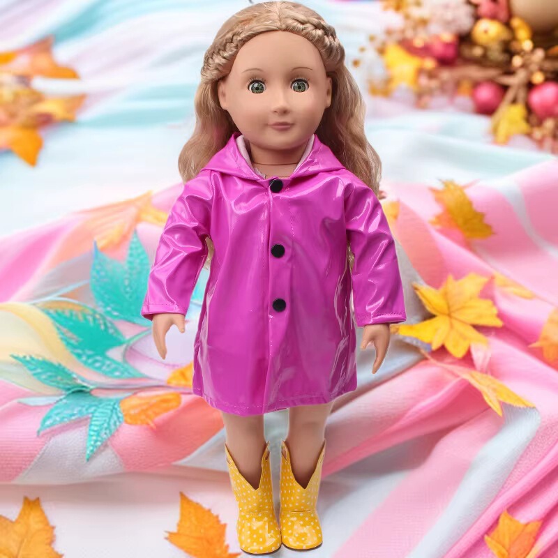 18inch American Girl Doll Clothes American Girl Doll Raincoat Doll Accessories Hot-Selling in Foreign Trade 18inch American Girl Doll Clothes American Girl Doll Raincoat Doll Accessories Hot-Selling in Foreign Trade