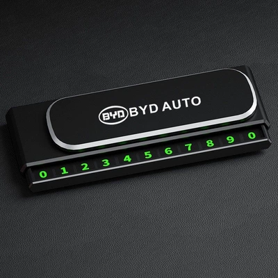 Nömrəli dayanma kartı — number plate, car mobile - can-be-hidden-byd-black