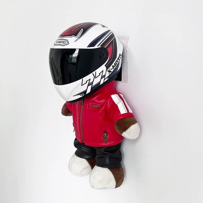 Machine Repair Motorcycle Tail – Motosiklet dəbilqələri - height-28cm-red-bear-m-men-upgraded-internal-buckle