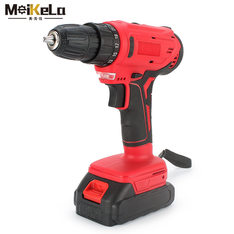厂家直销21V电钻双速充电钻手枪钻多功能家用电动螺丝刀电起子