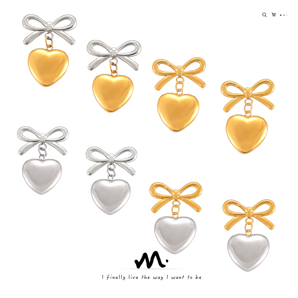 Brand Korean elegant fashionable geometric accessory with bow