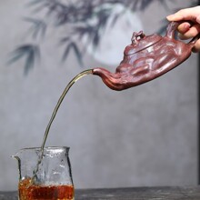 原矿段泥紫砂壶纯手工树瘤供春半手工茶壶