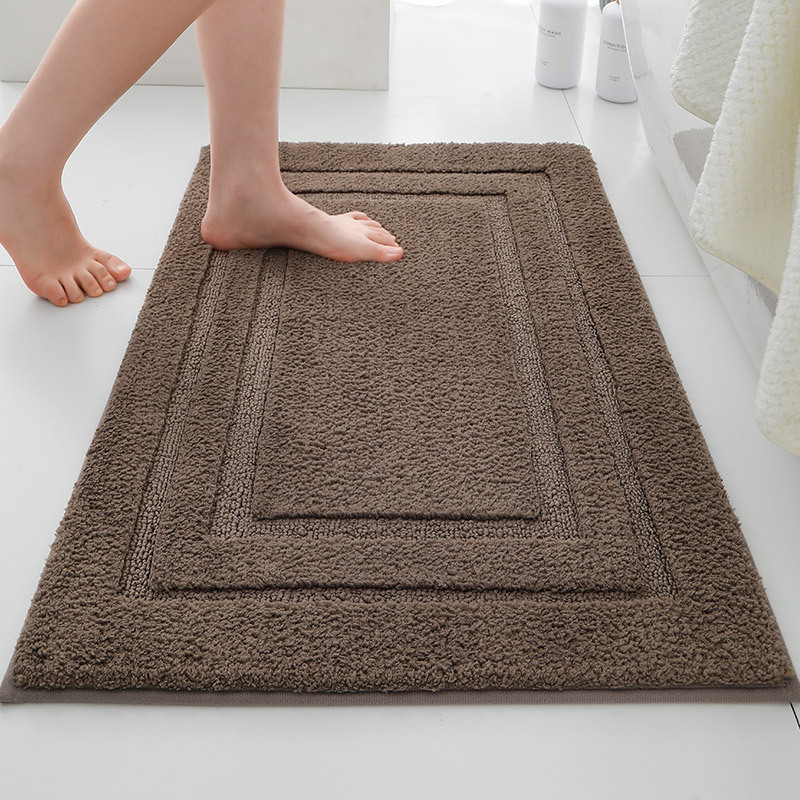 Alfombrilla antideslizante en la puerta del baño flocado Alfombra absorbente gruesa Alfombra de entrada del inodoro Alfombrilla de la puerta Alfombra de la cama del dormitorio image 18