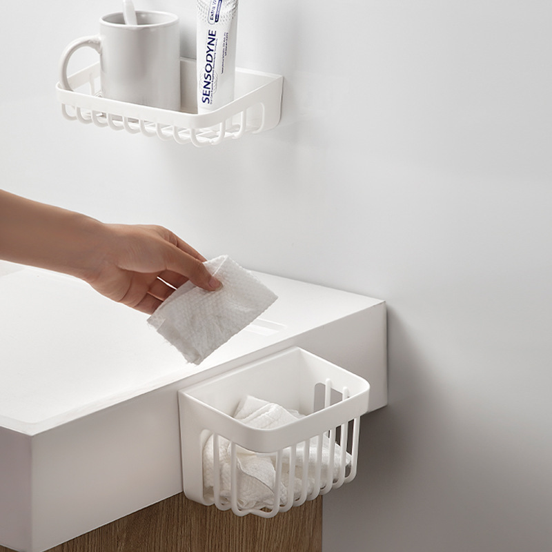 Kitchen draining basket kitchen draining rack sink faucet wall-mounted storage rack bathroom storage hollow draining rack