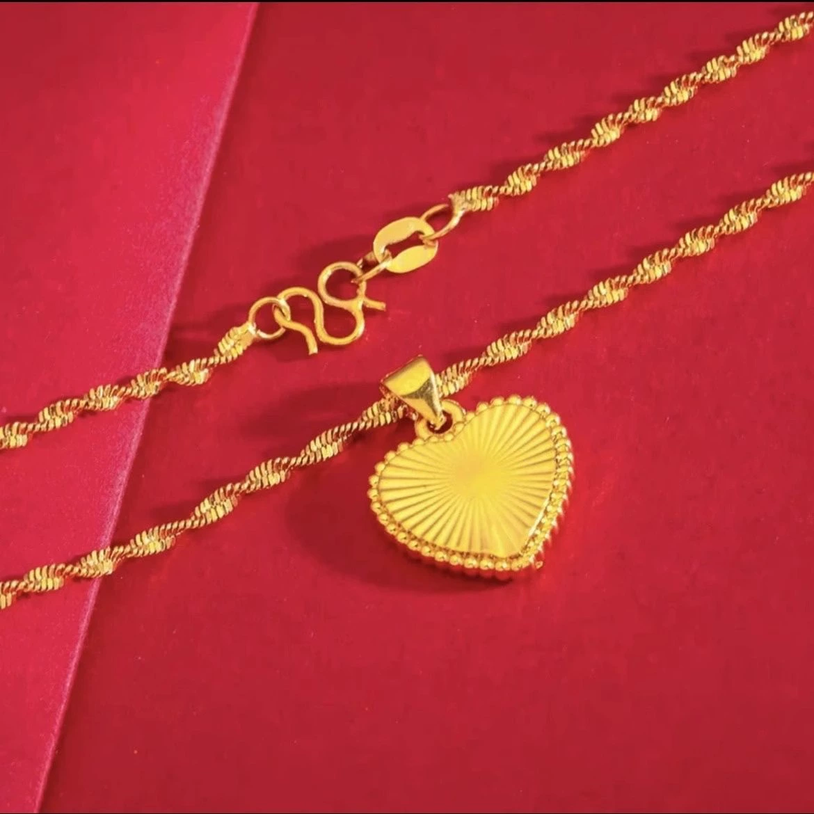 Горячая распродажа, женское ожерелье с подвеской в ​​виде розы и сердца, позолоченное ожерелье с подвеской в ​​виде сердца, ювелирные изделия в стиле Xiaohongshu