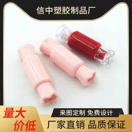 彩妆糖果形唇釉管可印刷logo透明可爱化妆品唇彩管厂家批发包材