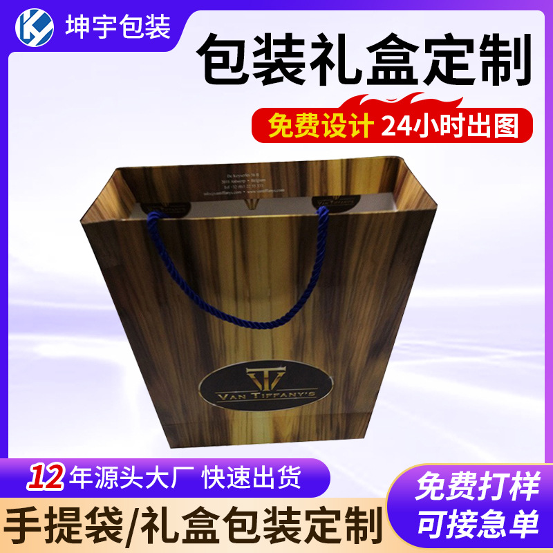 专业定 制 手提纸袋 服装礼品袋 白卡纸牛皮纸袋 纸 质手提袋厂家