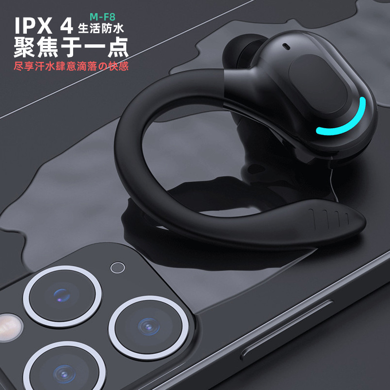 Transfronterizo Excelay F8 auricular Bluetooth Deportes oreja colgando anti-perdida color en la oreja tapones para los oídos inalámbricos fuente de fábrica