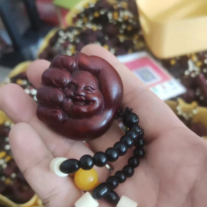 工場卸売紫檀手彫り木彫り貔貅財神ペンダント工芸品、ライブストリーミングや屋台で人気商品|undefined