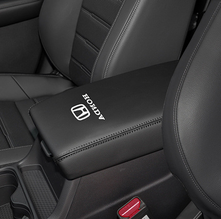 Honda – 23-25 CRV Center Armrest box - black-with-white-lines