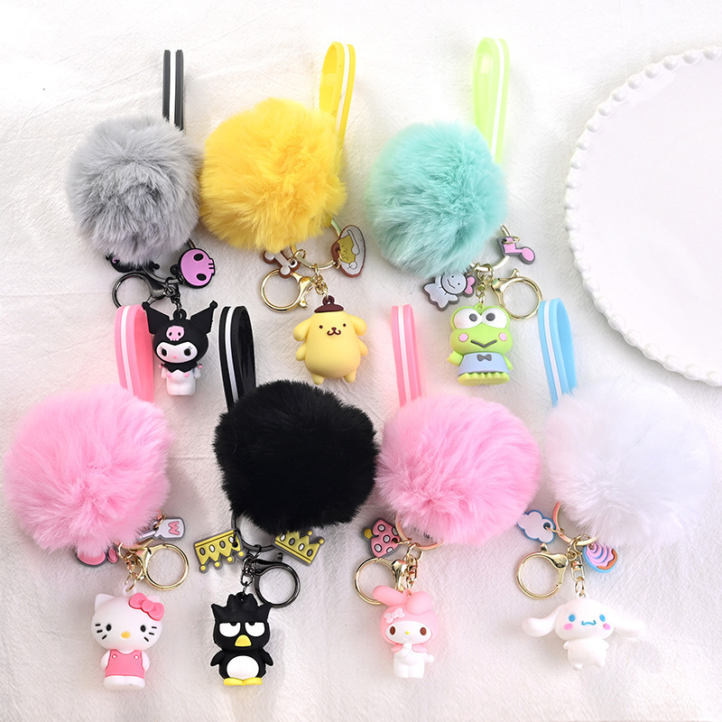 Wholesale Cute Sanrio Keychain Pendant Buckle Cartoon Kulomi Keychain Plush Custom Sanrio Pendant Wholesale Cute Sanrio Keychain Pendant Buckle Cartoon Kulomi Keychain Plush Custom Sanrio Pendant