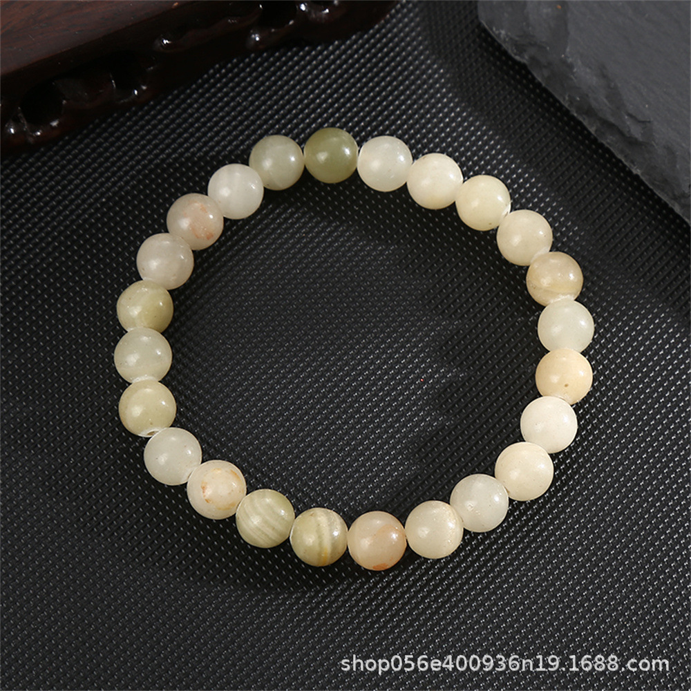 Moda simple 8mm pulsera de piedra de ágata natural alta sensación de mano de cristal cuentas pulsera comercio exterior al por mayor damas