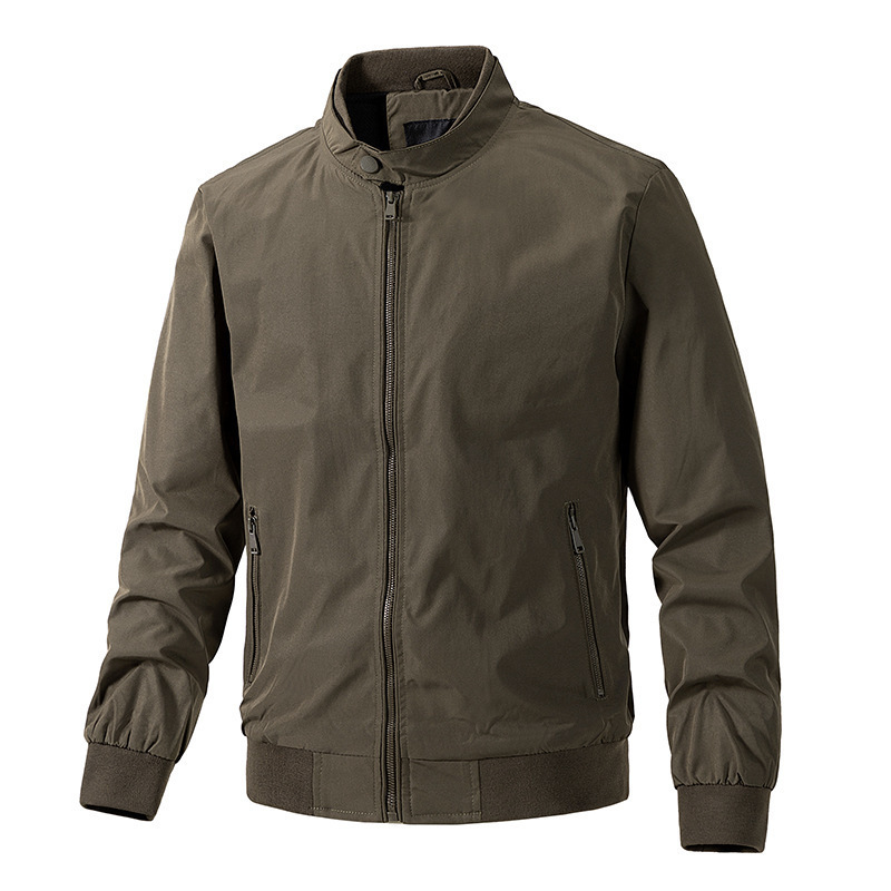 Autumn Stand-Collar Foreign Trade New Men's Jacket Casual Korean Style Coat Fashionable Slim American-Style Men's Outerwear