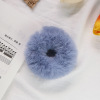 Plush hair ring candy -colored plush hair ring imitation rabbit hair rope soft girl double ponytail head rope white hairy hair accessories