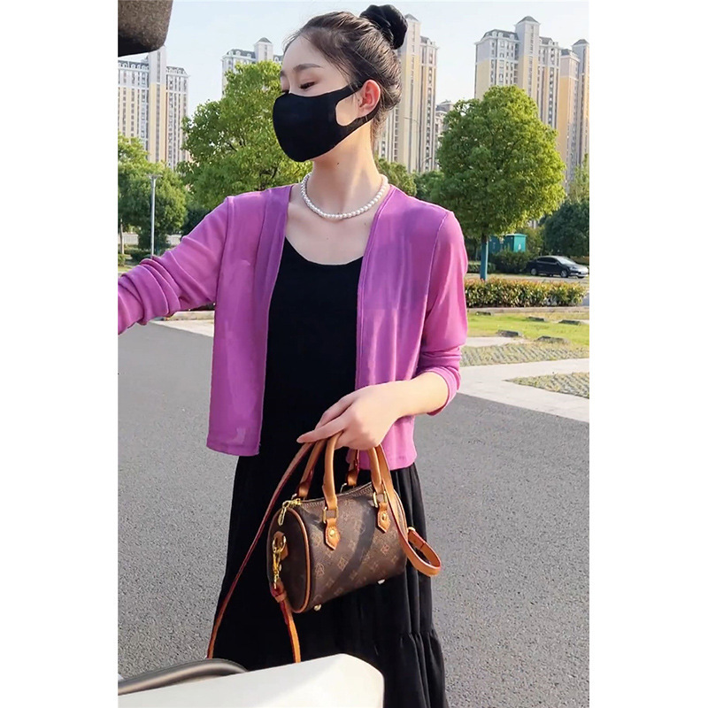 披肩外搭女2025新款防晒开衫高级感配裙子夏薄款宽松冰丝针织上衣|undefined